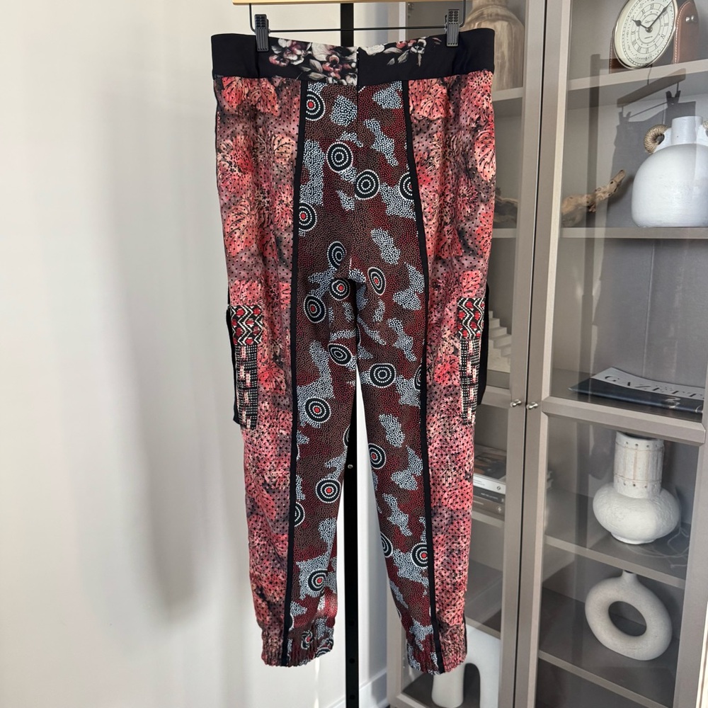 Byron Lars Beauty Mark Patchwork Pattern Tapered … - image 4